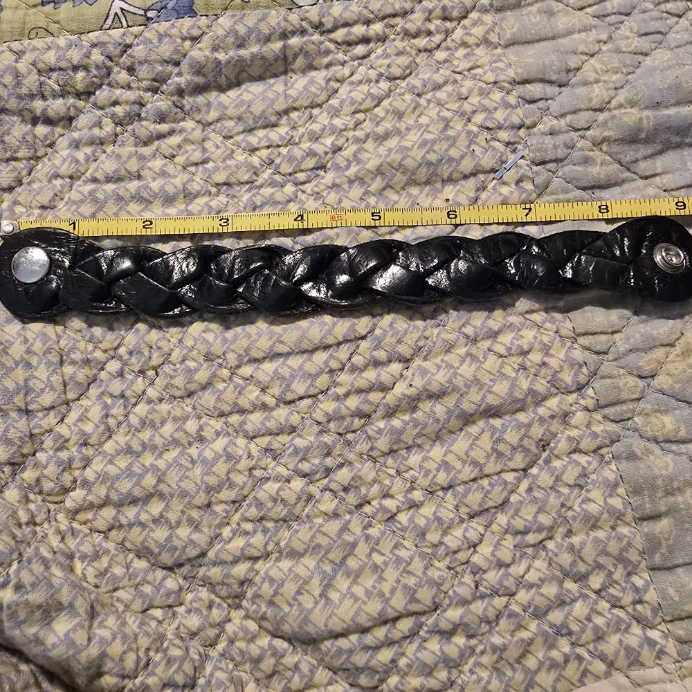 Chic Black/Brown Braided Real Leather Bracelet. Unisex